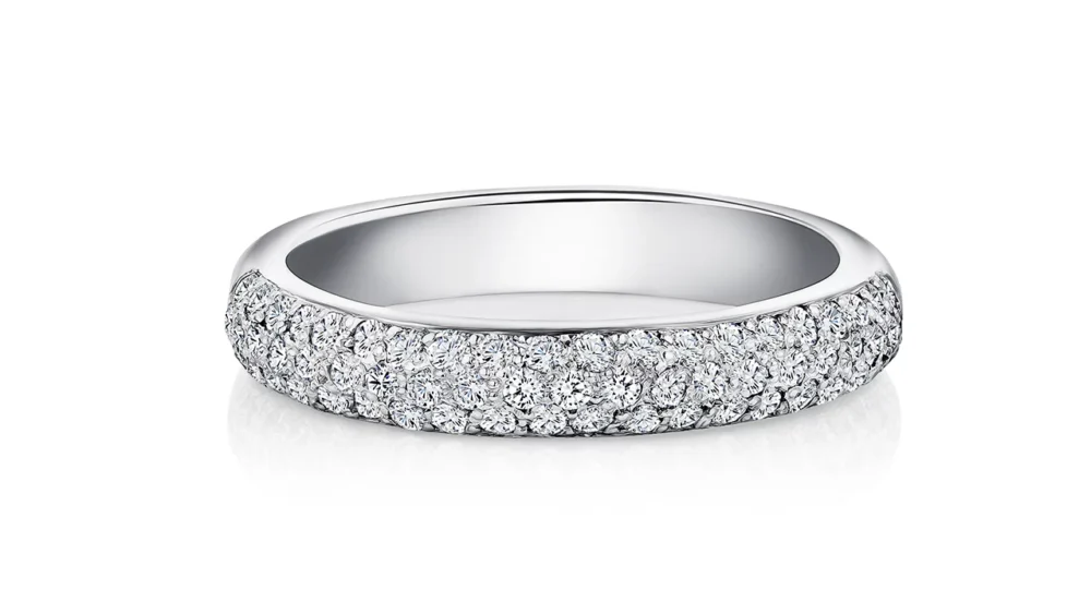 Montague_White Gold_Diamond Encrusted_Halfband_Front_white