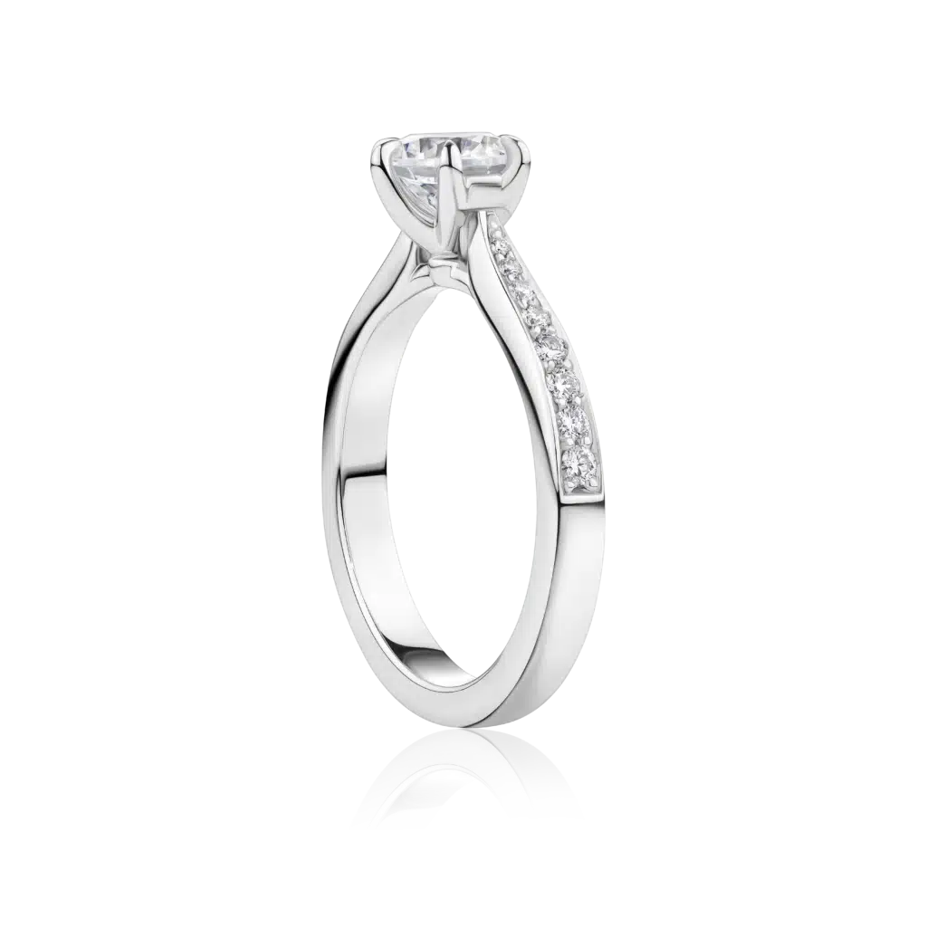 Acacia-Side-Platinum-Round-6-claw-Grain-Set-Diamond-Engagement-Ring