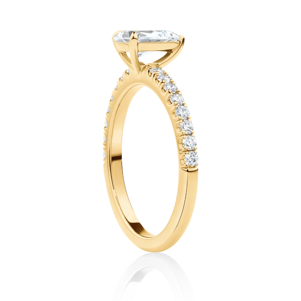 Dianella-Yellow-Gold-Pear-Cut-Diamond-Band-Diamond-Engagement-Ring