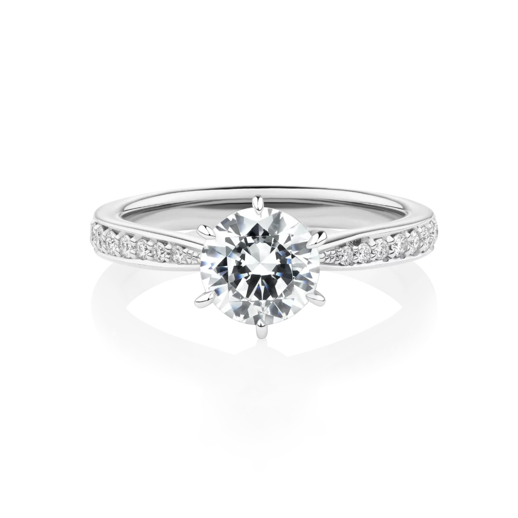 Rosella-Platinum-Round-Cut-6-claw-Grain-Set-Diamond-Engagement-Ring