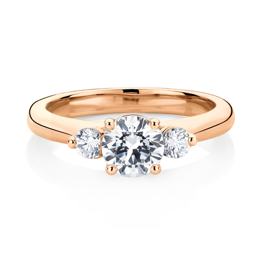Banksia-Rose-Gold-Trilogy-Round-Diamond-Engagement-Ring