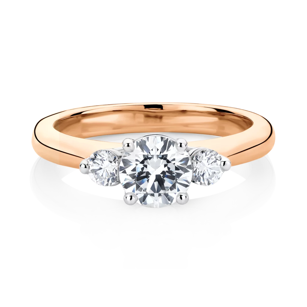 Banksia-Rose-Gold-Two-Tone-Trilogy-Round-Diamond-Engagement-Ring