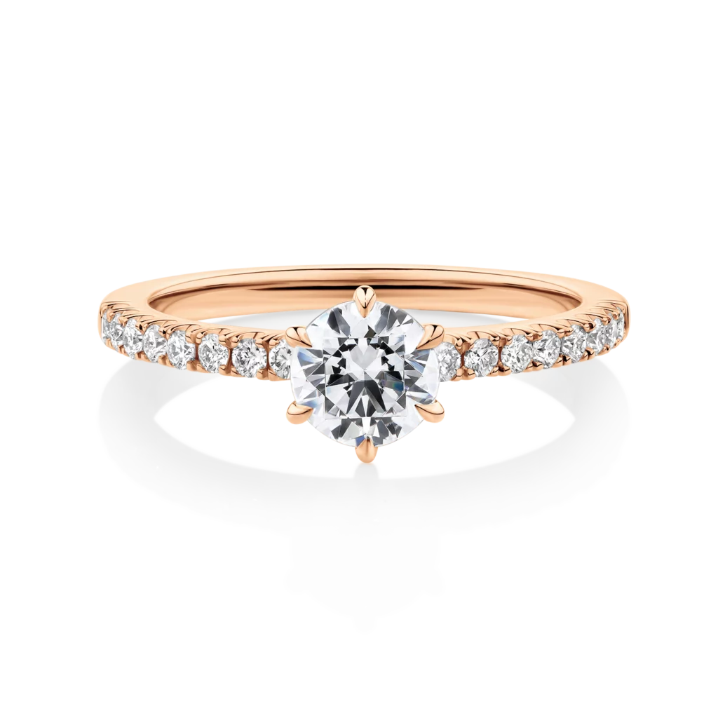 Dianella-Round-6-Claw-Rose-Gold-Round-Diamond-Engagement-Ring