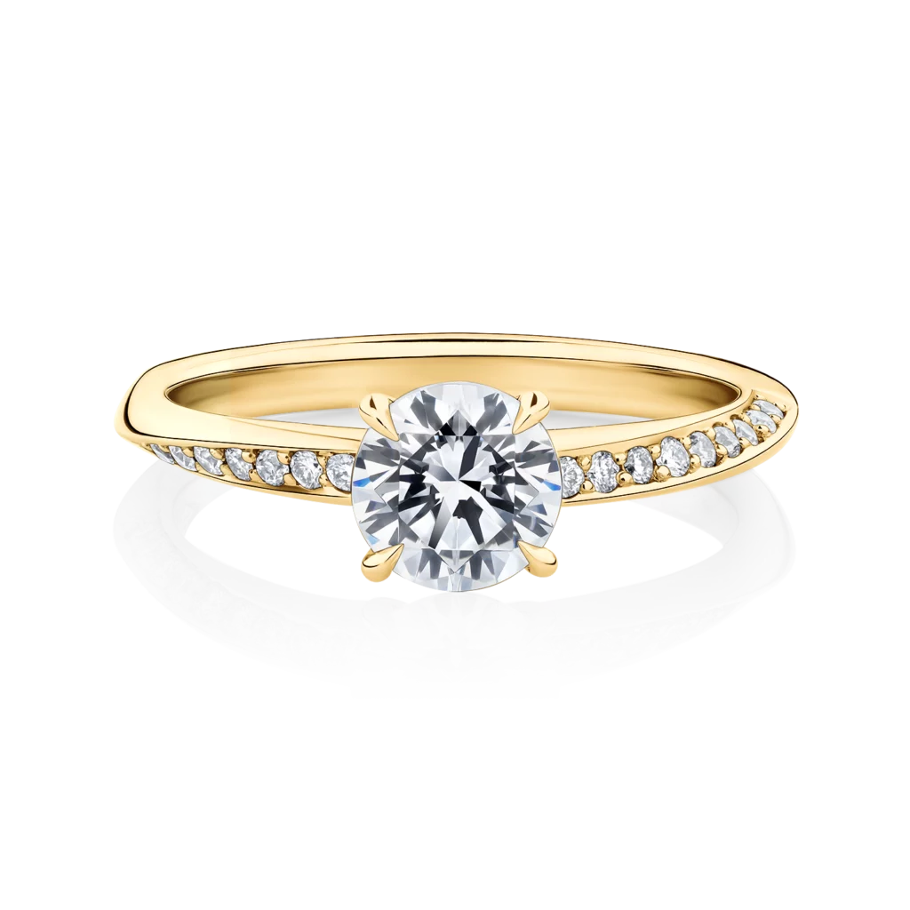 Hibiscus-Yellow-Gold-Round-Diamond-Engagement-Ring