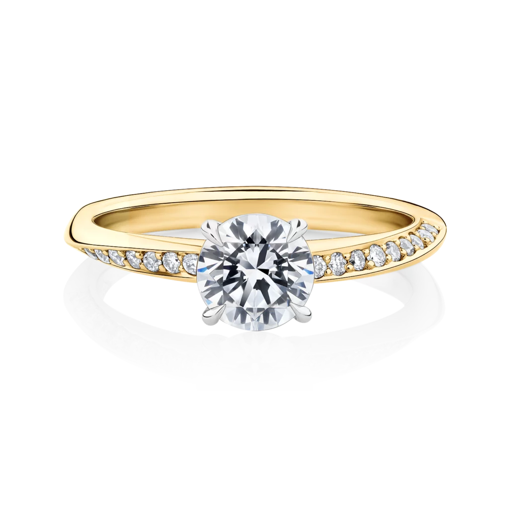 Hibiscus-Yellow-Gold-Two-Tone-Round-Diamond-Engagement-Ring