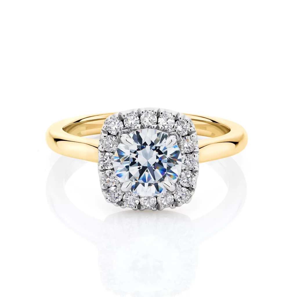 Laurina-Yellow-Gold-Two-Tone-Halo-Round-Diamond-Engagement-Ring