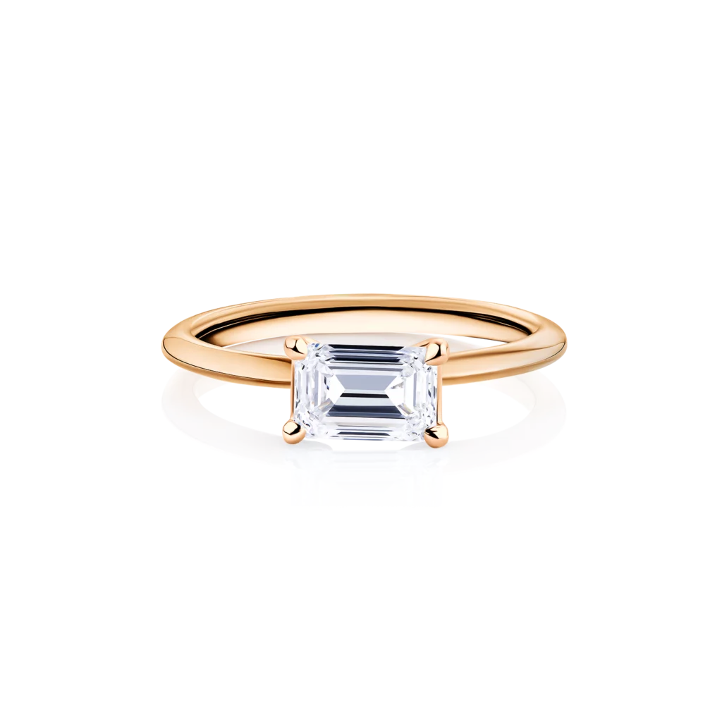 Waratah-Emerald-Rose-Gold-Emerald-Diamond-Engagement-Ring